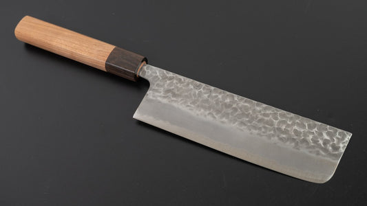 Hitohira Futana SB Migaki Tsuchime Nakiri 165 mm kersenhouten handvat