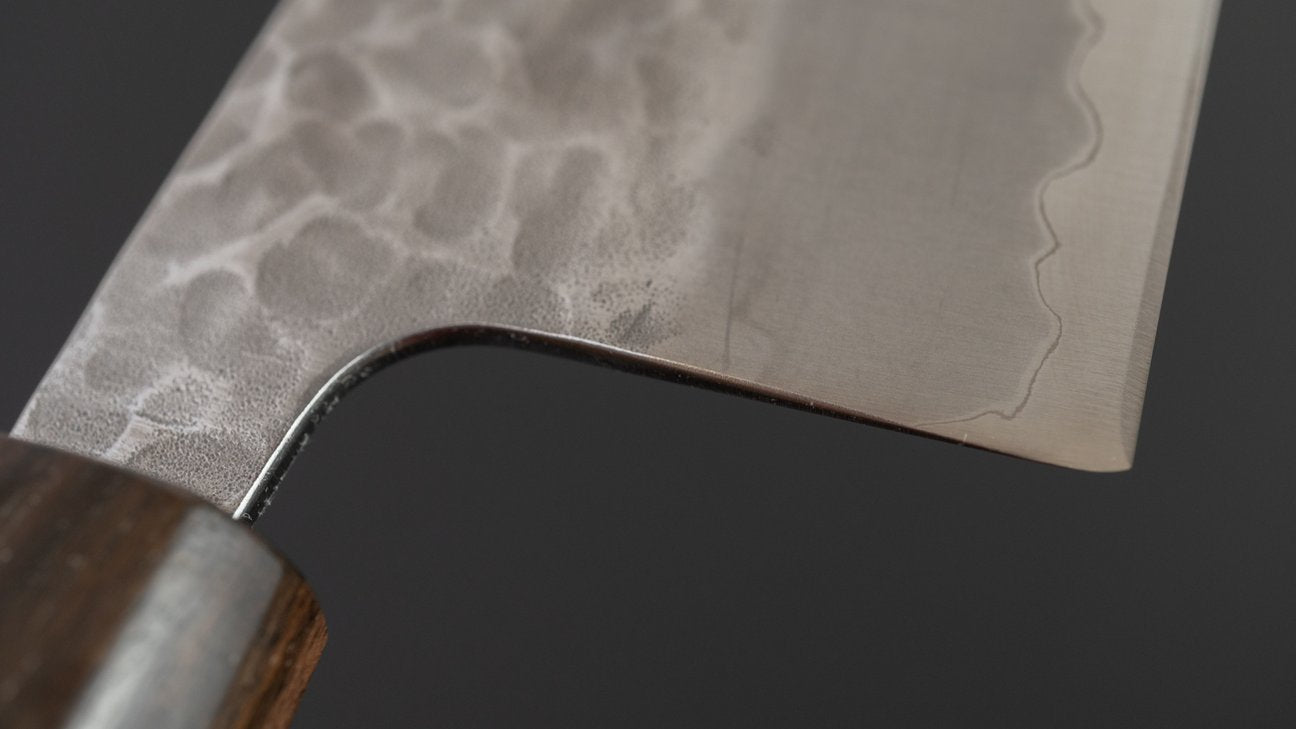 Hitohira Futana SB Migaki Tsuchime Nakiri 165mm Cherry Wood Handle