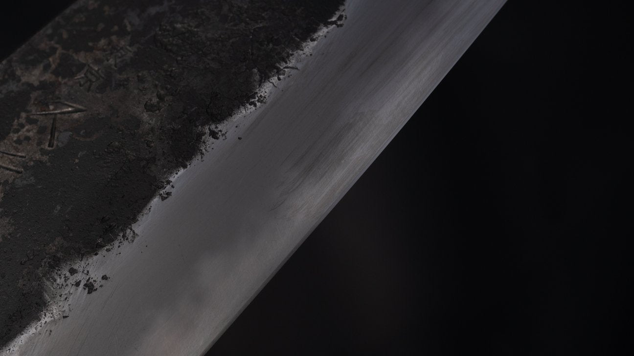 Morihei Hisamoto Kurouchi White #1 Gyuto 210mm Pakka Handle (No Bolster/ Fine Finish)