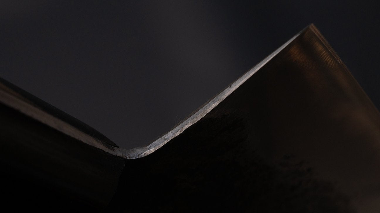 Morihei Hisamoto Kurouchi White #1 Gyuto 210mm Pakka Handle (No Bolster/ Fine Finish)