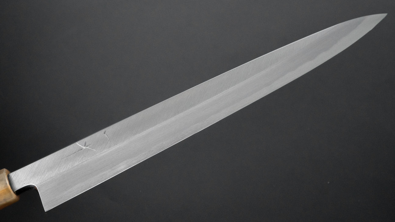 Hitohira Tanaka Manzo White #2 Yanagiba 270mm Ebony Handle (Saya)