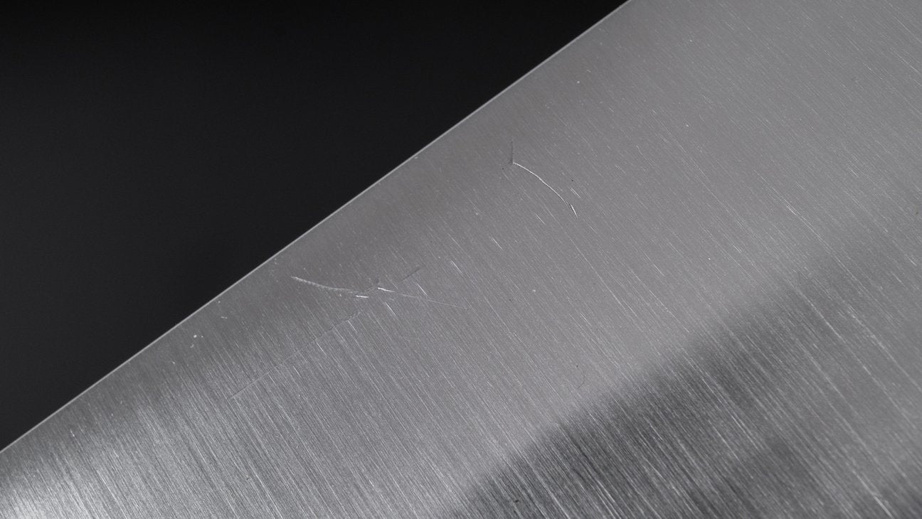 Hitohira Ashi Zweeds roestvrij Gyuto 240 mm ebbenhouten handvat