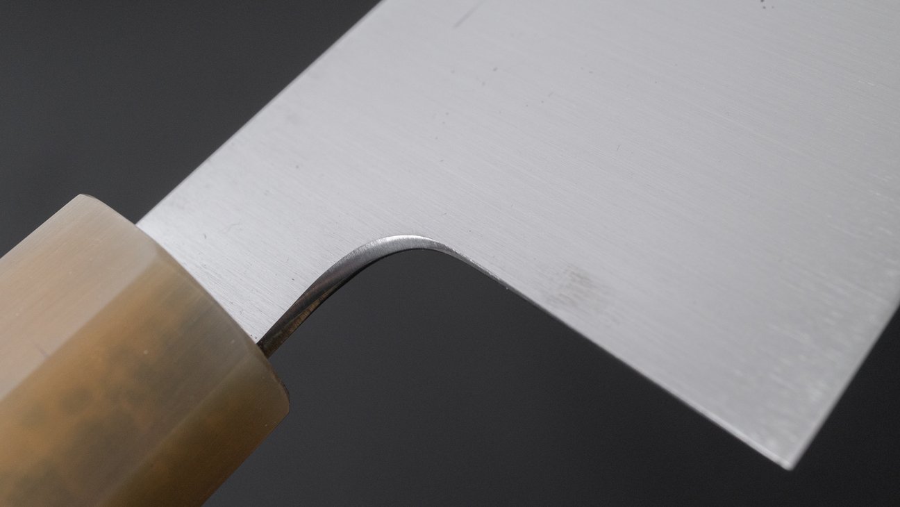 Hitohira Ashi Zweeds roestvrij Gyuto 240 mm ebbenhouten handvat