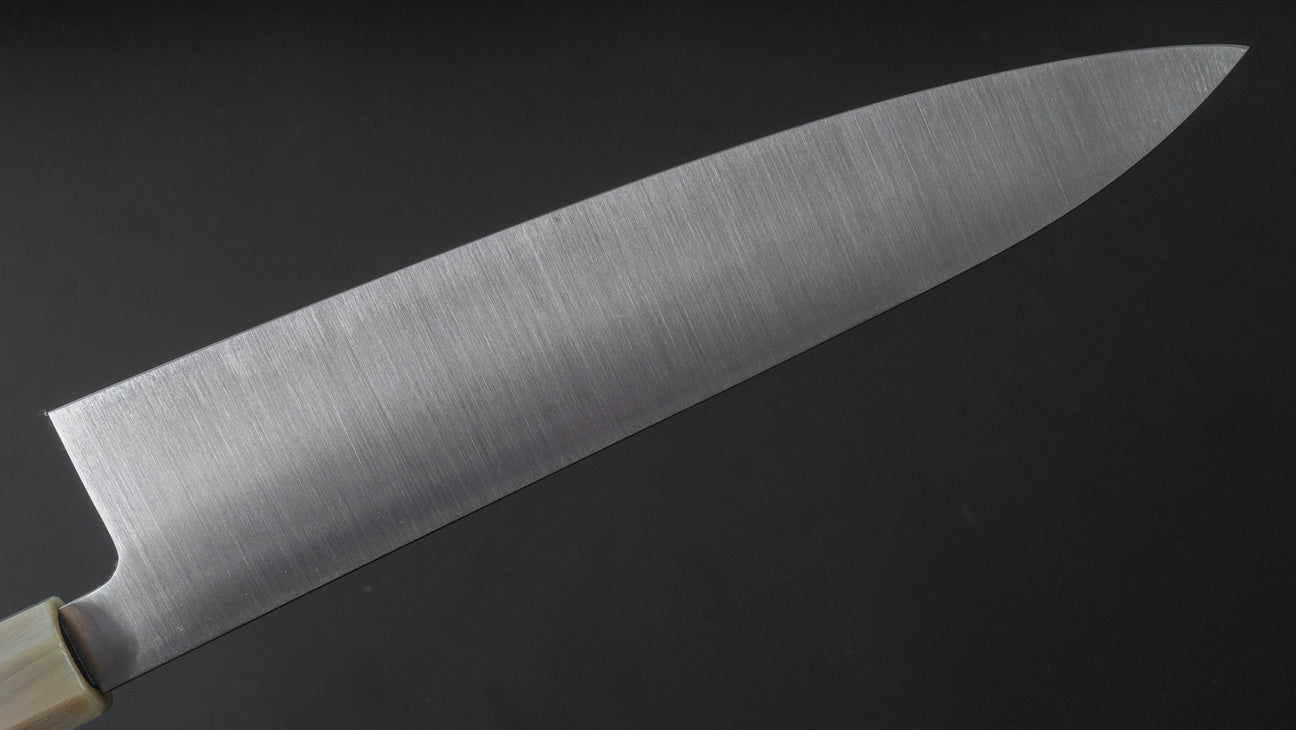 Hitohira Ashi White #2 Gyuto 240mm Ebony Handle