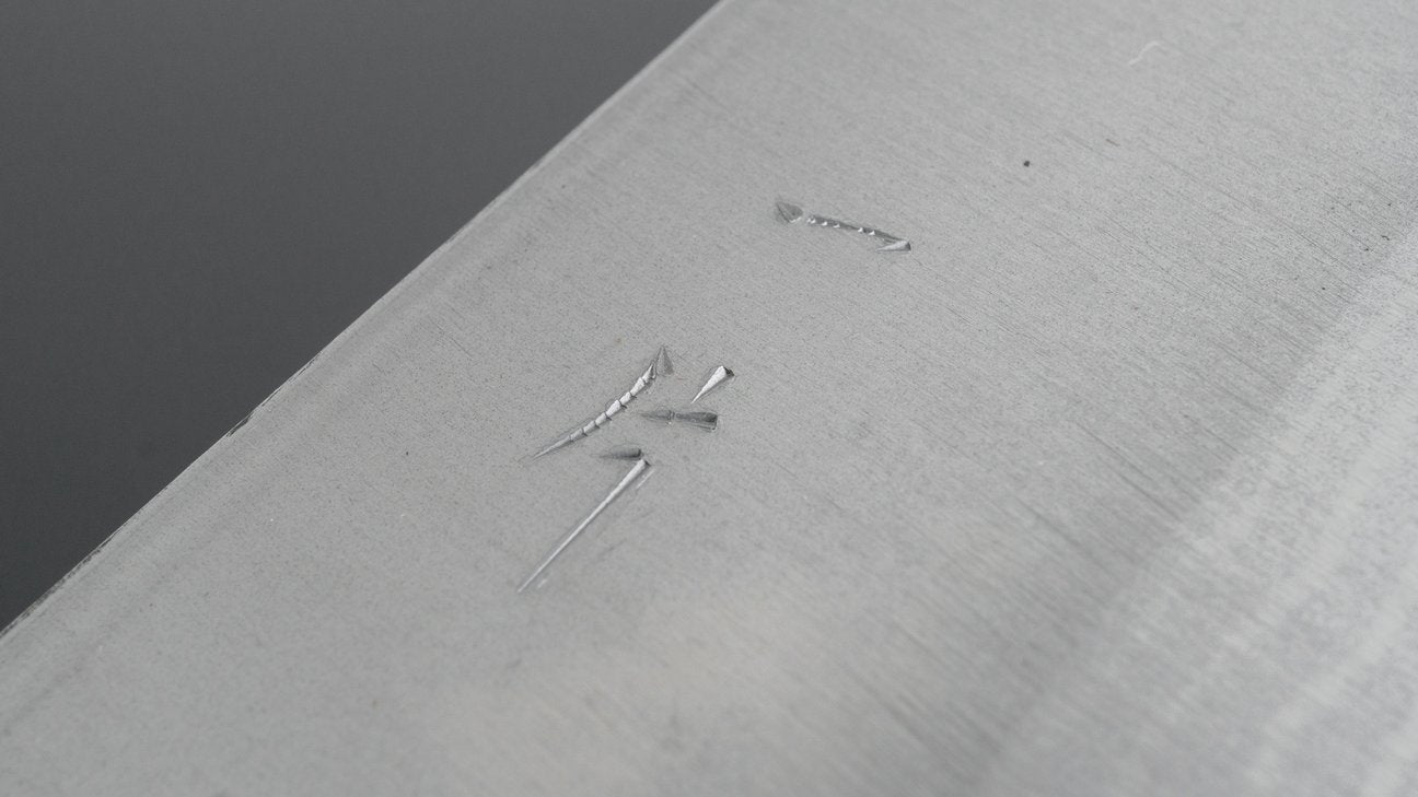 Hitohira GR Blue #2 Damascus Gyuto 210mm Rosewood Handle