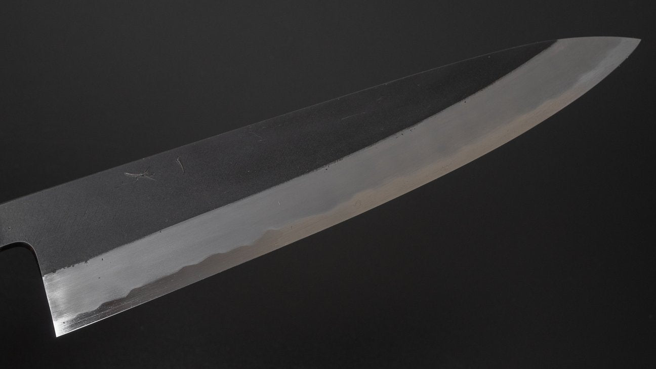 Hitohira Tanaka Kyuzo Blue #1 Kurouchi Gyuto 240mm Yakusugi Cedar Handle