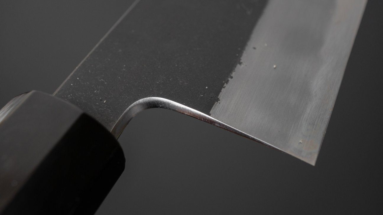 Hitohira Tanaka Kyuzo Blue #1 Kurouchi Gyuto 240mm Yakusugi Cedar Handle