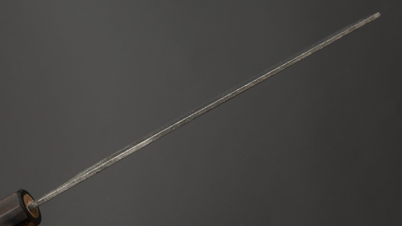 Hitohira Togashi Blue #2 Kurouchi Nakiri kersenhouten handvat (ebbenhouten uiteinde)