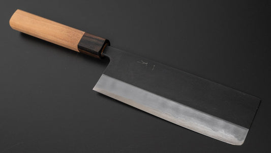 Hitohira Kikuchiyo Kyuzo White #2 Kurouchi Nakiri 180mm Cherry Wood Handle
