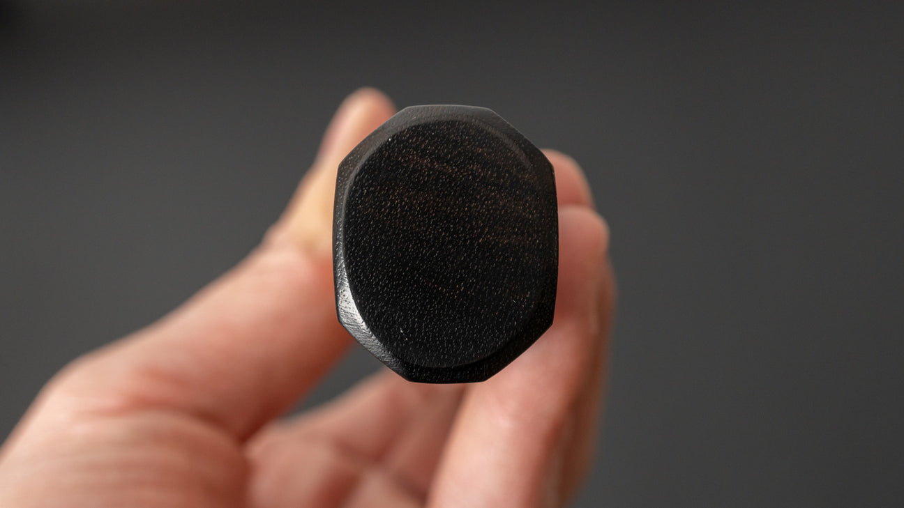 Hitohira Togashi Blue #2 Kurouchi Nakiri kersenhouten handvat (ebbenhouten uiteinde)