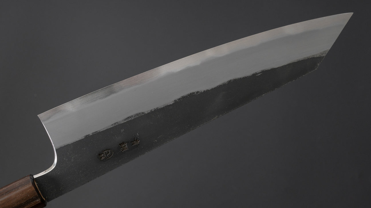 Hitohira Togashi Blue #2 Kurouchi Kiritsuke Gyuto 240mm Cherry Wood Handle (Ebony End)