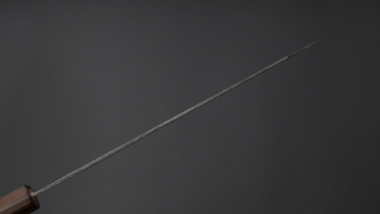 Hitohira Togashi Blue #2 Kurouchi Kiritsuke Gyuto 240mm Cherry Wood Handle (Ebony End)