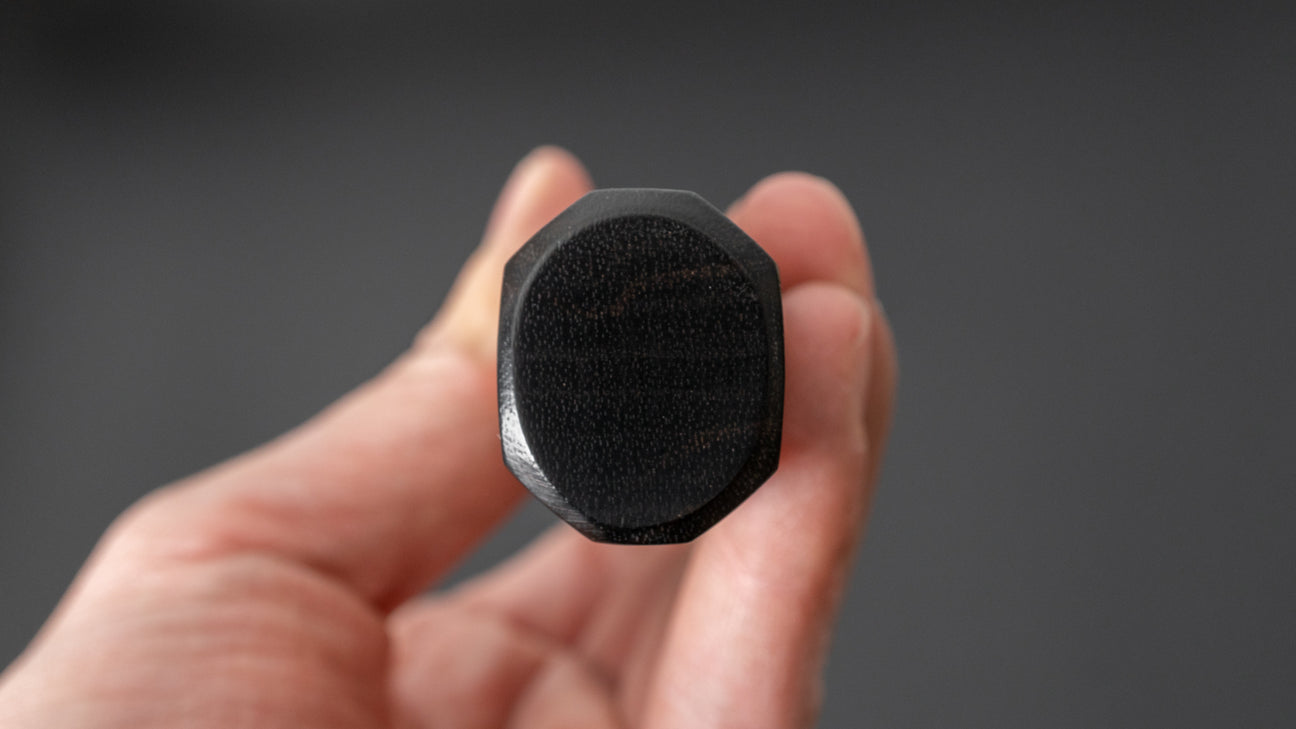 Hitohira Togashi Blue #2 Kurouchi Bunka Cherry Wood Handle (Ebony End)