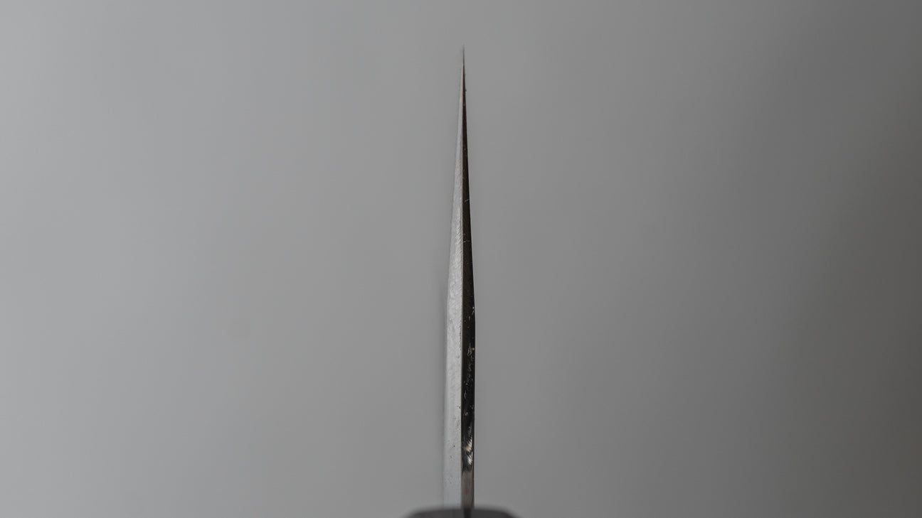 Hitohira Togashi Blue #2 Kurouchi Bunka Cherry Wood Handle (Ebony End)