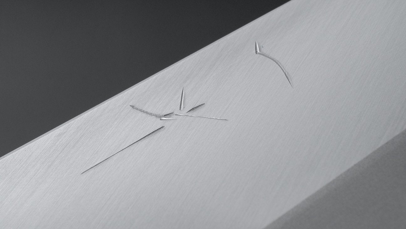 Hitohira Tanaka Kyuzo Blue #1 Migaki Gyuto 240mm Ziricote Handle (Extra Height)