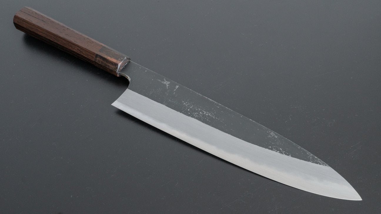 Hitohira Togashi White #2 Kurouchi Gyuto 240mm Tagayasan Handle
