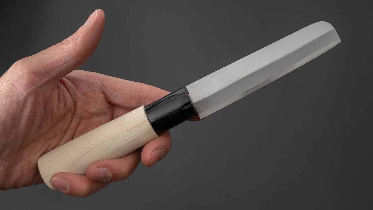 Mumei Yellow Steel Nagoya Saki 105mm Poplar Handle