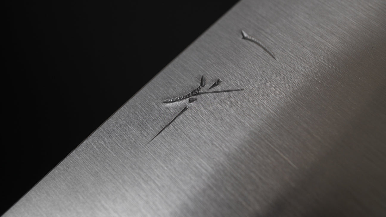 Hitohira Futana SB Migaki Santoku 170mm Cherry Wood Handle