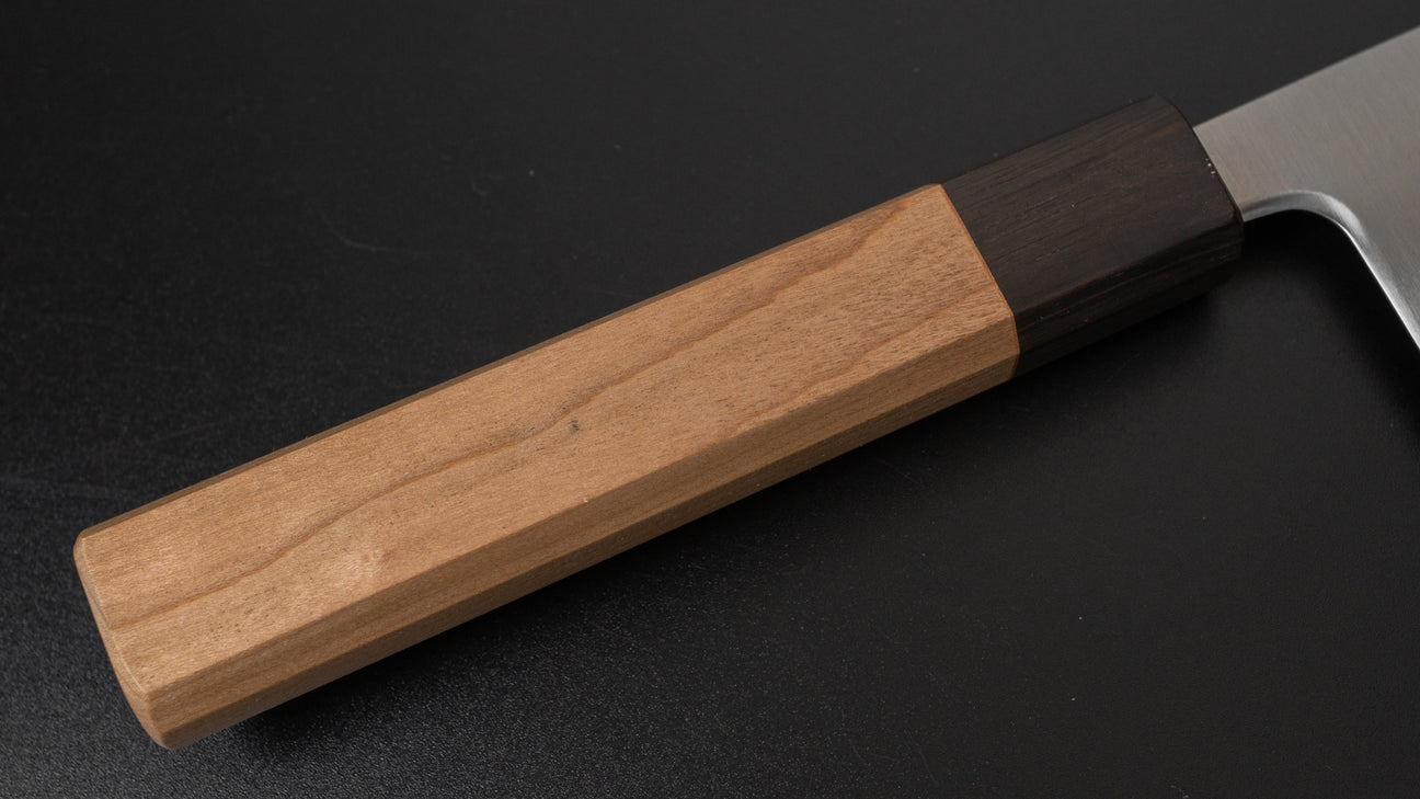 Hitohira Futana SB Migaki Santoku 170mm Cherry Wood Handle