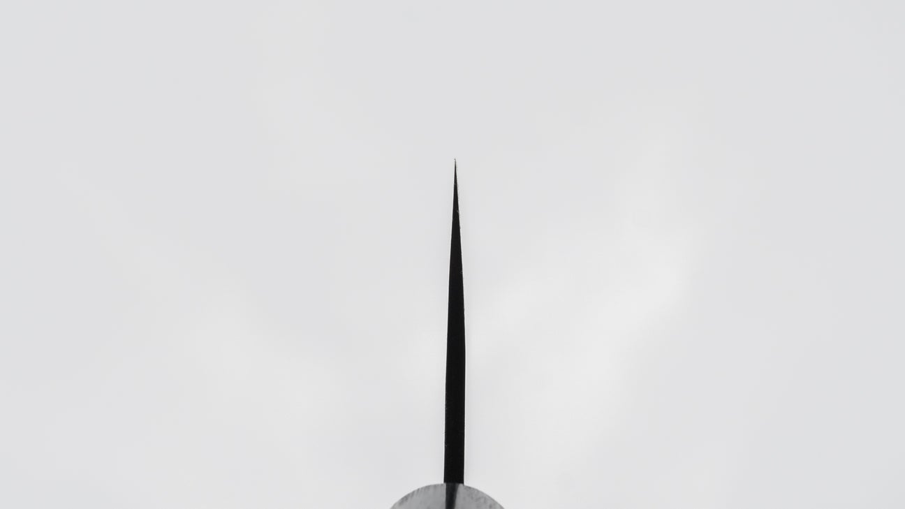 Hitohira GR Blue #2 Damascus Nakiri 165mm Rosewood Handle