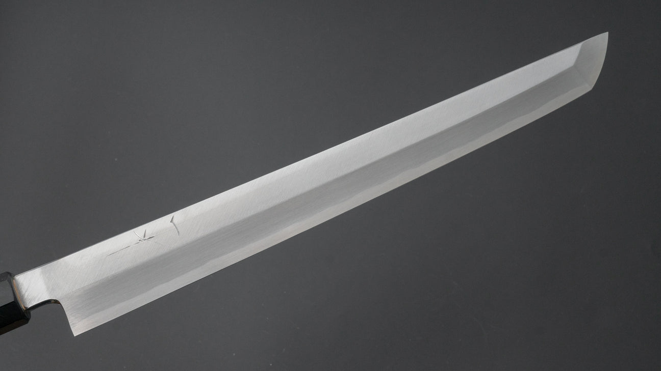 Hitohira Kikuchiyo Manzo Blue #2 Yanagi Sakimaru 300 mm Ho houten handvat (Saya)