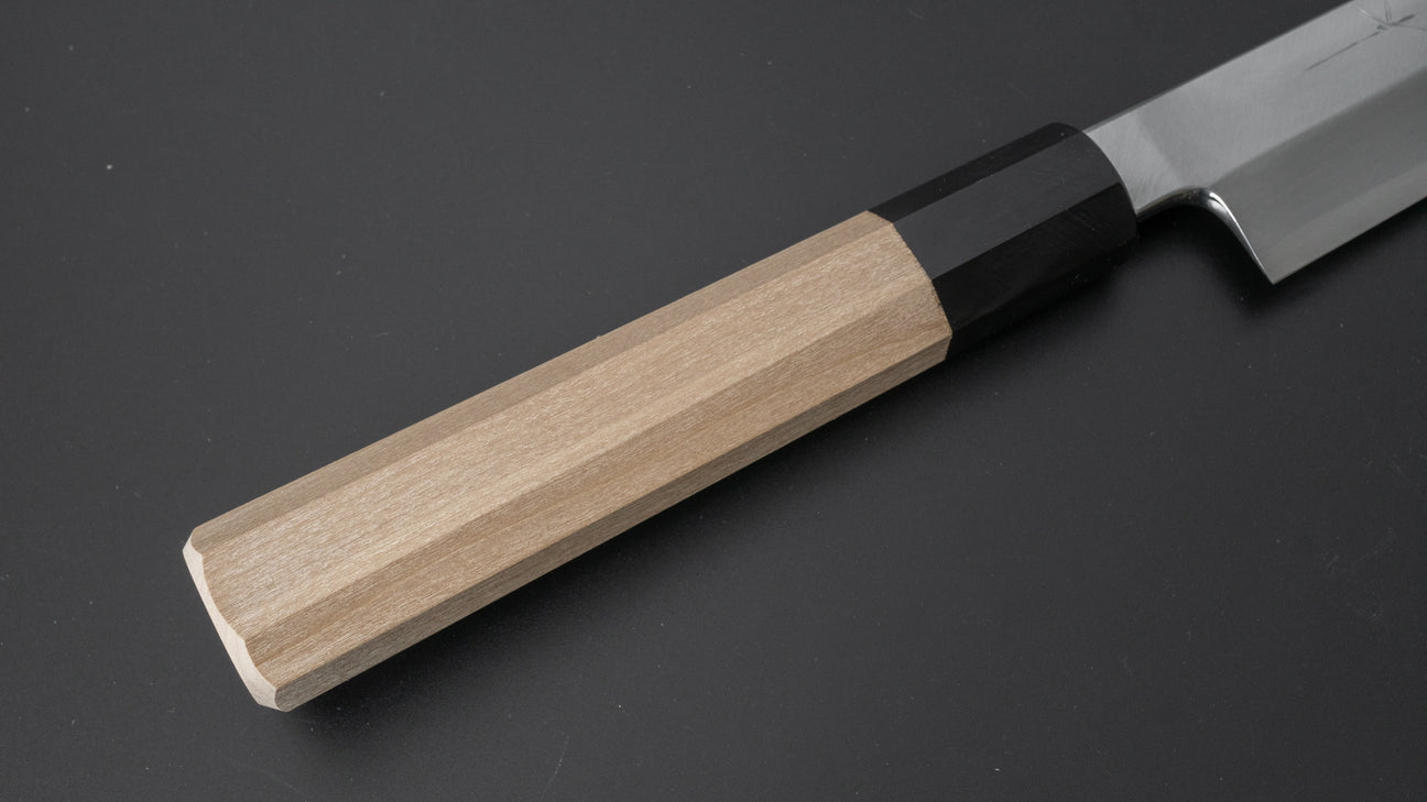 Hitohira Kikuchiyo Manzo Blue #2 Yanagi Sakimaru 300 mm Ho houten handvat (Saya)