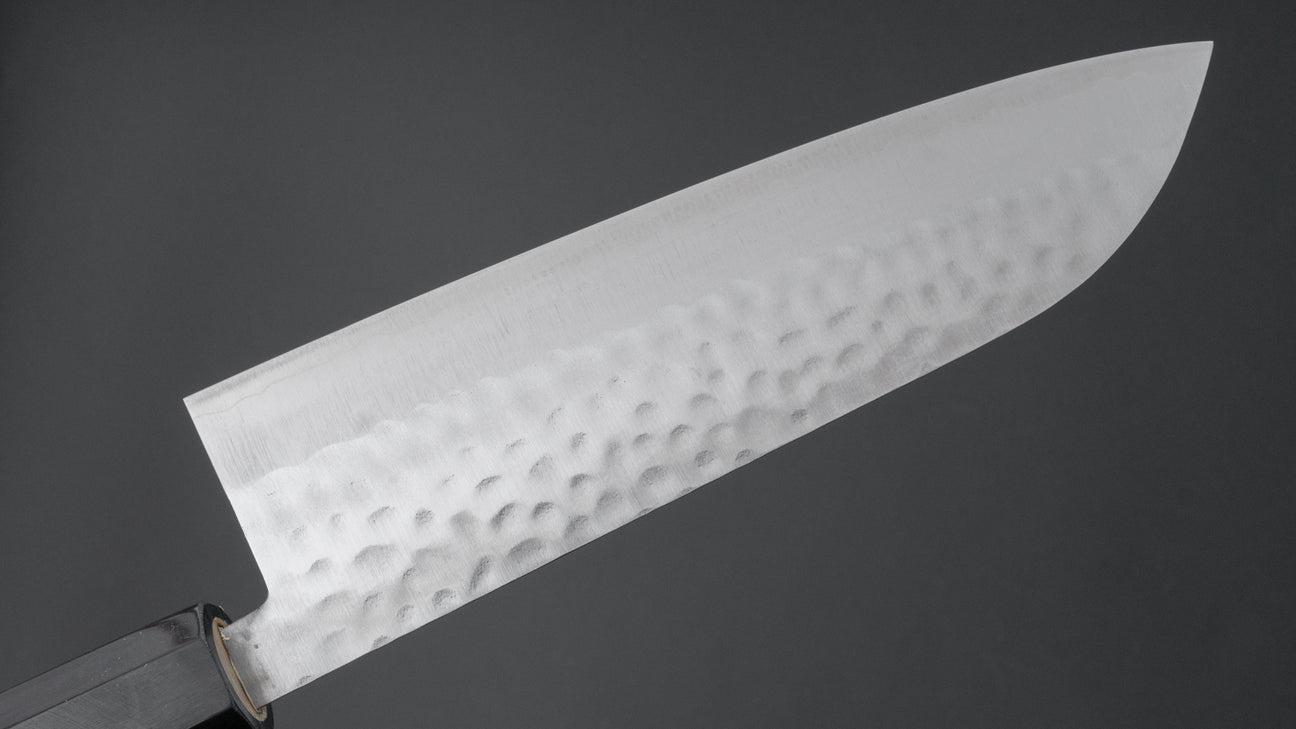 Hitohira NM Tsuchime Santoku 170 mm Ho houten handvat