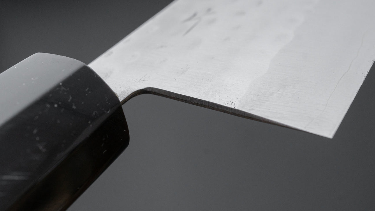 Hitohira NM Tsuchime Santoku 170 mm Ho houten handvat