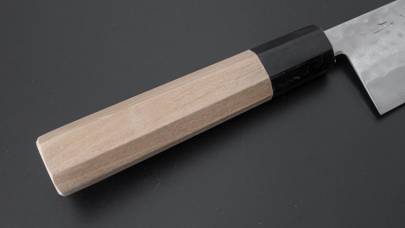 Hitohira NM Tsuchime Santoku 170 mm Ho houten handvat