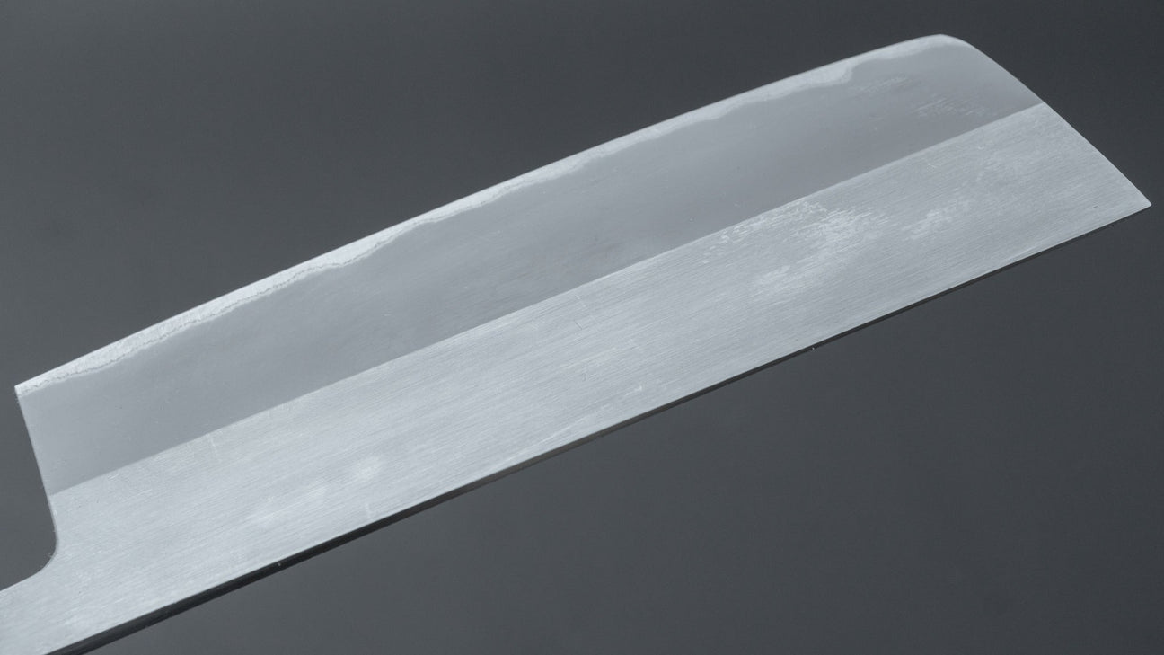 Hitohira TD Blue #2 Stainless Clad Migaki Nakiri 165mm Walnut Handle