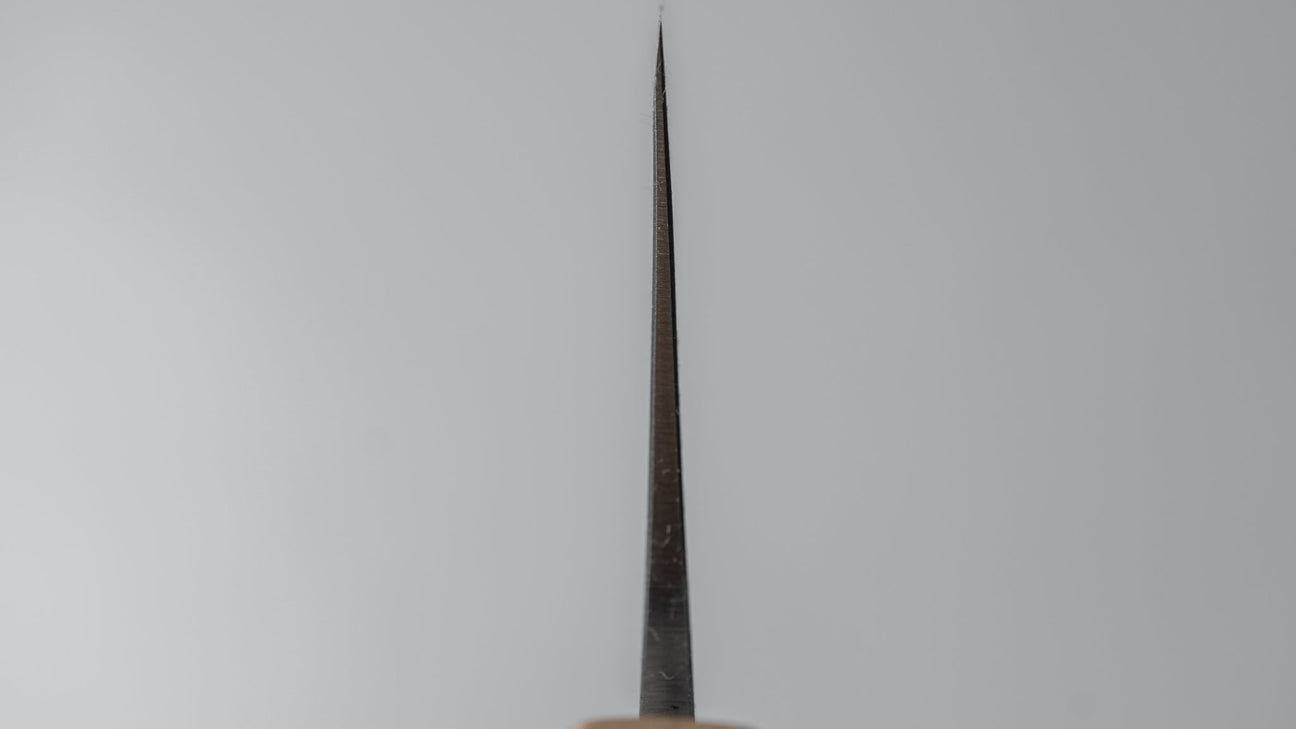 Hitohira TD Blue #2 Stainless Clad Migaki Nakiri 165mm Walnut Handle