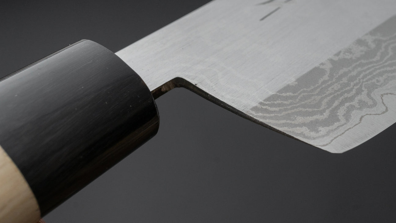 Hitohira NM V1 Damascus Nakiri 160mm Ho Wood Handle (Kanto Style)