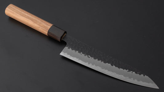 Hitohira Futana SB Kuro Tsuchime Gyuto 180mm Cherry Wood Handle