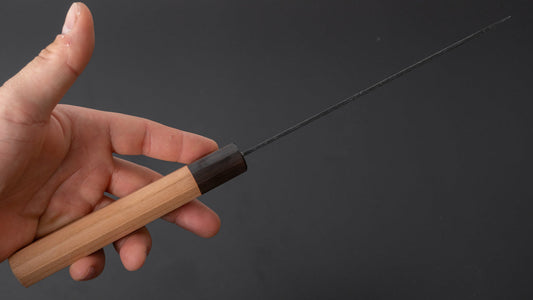 Hitohira Futana SB Kuro Tsuchime Gyuto 180mm Cherry Wood Handle