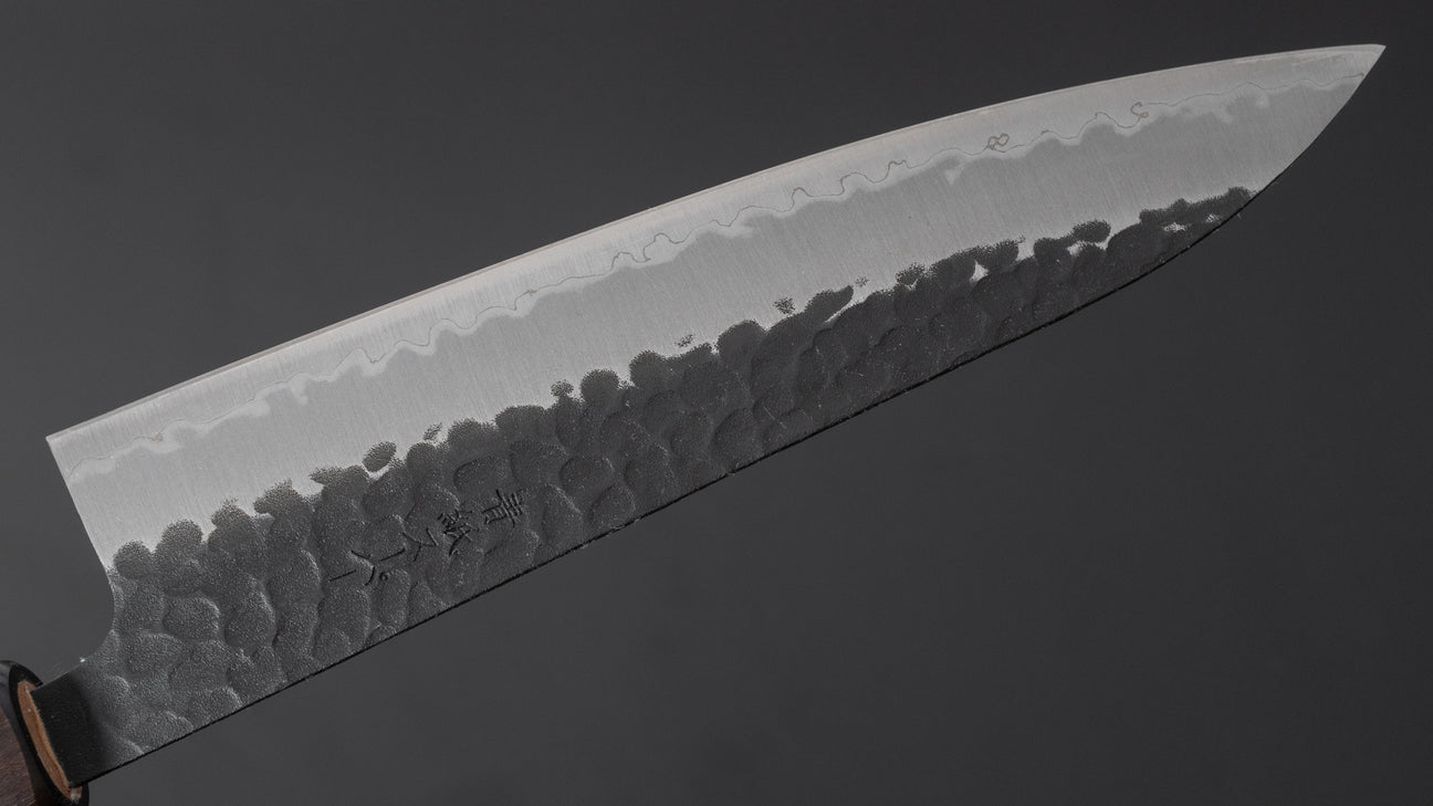 Hitohira Futana SB Kuro Tsuchime Gyuto 180mm Cherry Wood Handle