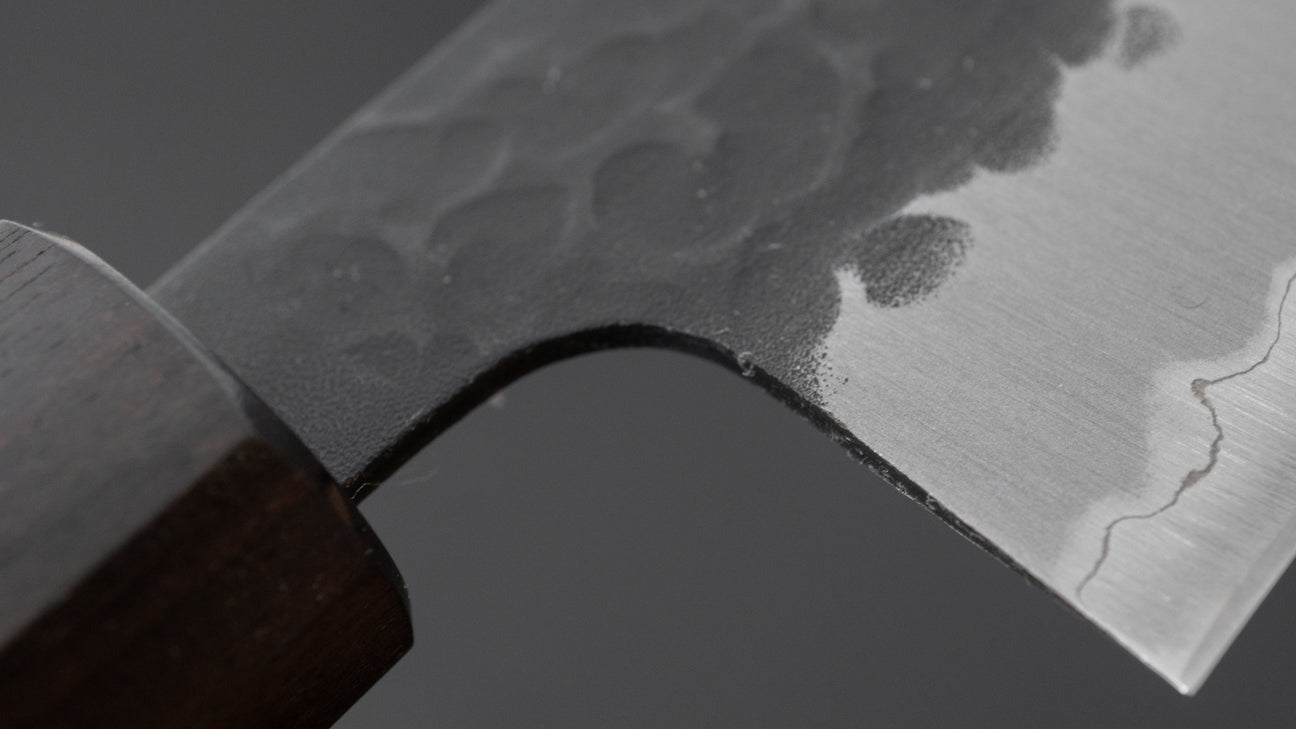 Hitohira Futana SB Kuro Tsuchime Gyuto 180mm Cherry Wood Handle