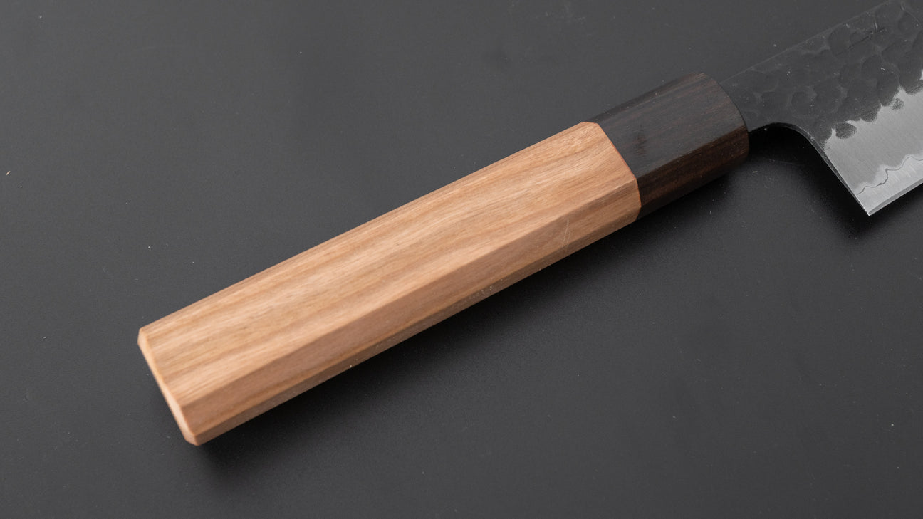 Hitohira Futana SB Kuro Tsuchime Gyuto 180mm Cherry Wood Handle