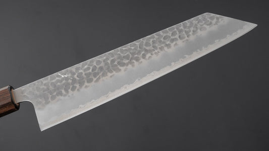 Hitohira Futana SB Migaki Tsuchime Kiritsuke Gyuto 210 mm kersenhouten handvat