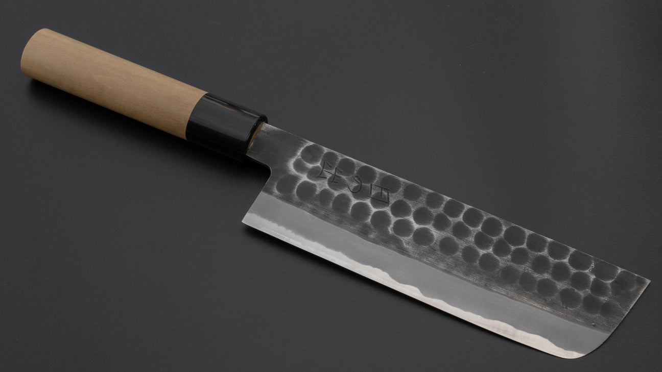 Hitohira Hinode Tsuchime White #2 Nakiri 165mm Ho Wood Handle