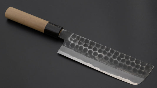 Hitohira Hinode Tsuchime Wit #2 Nakiri 165 mm Ho houten handvat