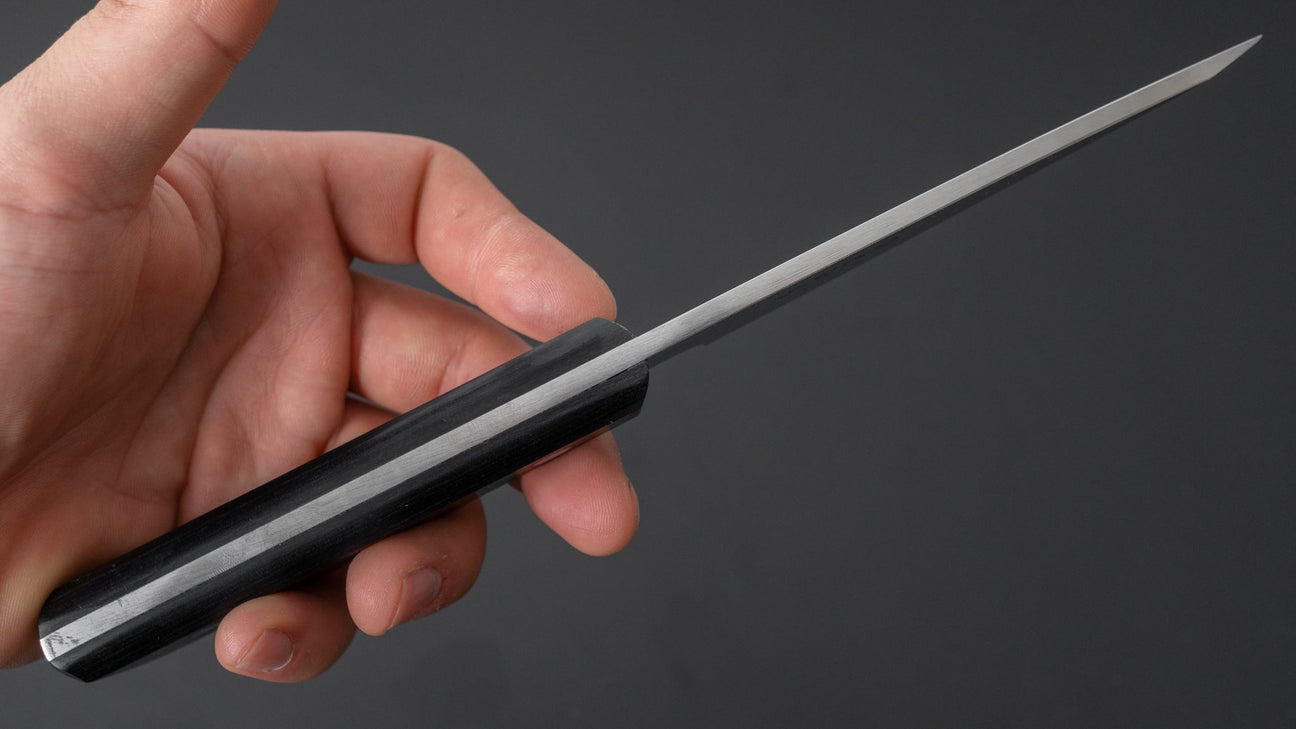 Hitohira Hiragana Deba 120mm Pakka Handle (No Bolster)