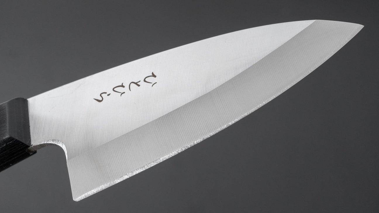 Hitohira Hiragana Deba 120mm Pakka Handle (No Bolster)