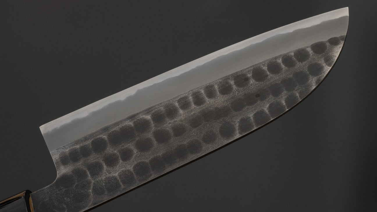 Hitohira Hinode Tsuchime White #2 Santoku 165mm Ho Wood Handle