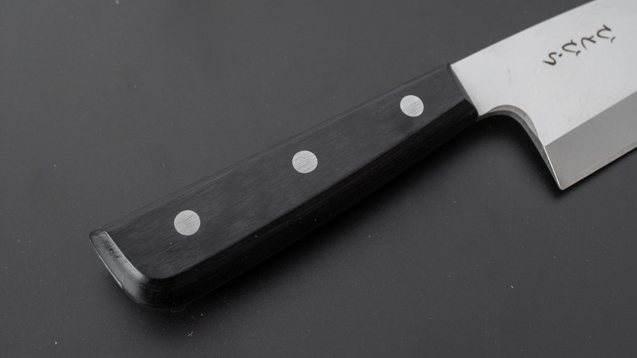 Hitohira Hiragana Deba 150mm Pakka Handle (No Bolster)