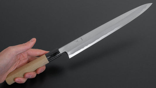 Hitohira Tanaka Mosuke White #2 Yanagiba 270mm Ho Wood Handle (D-Shape/ Saya)