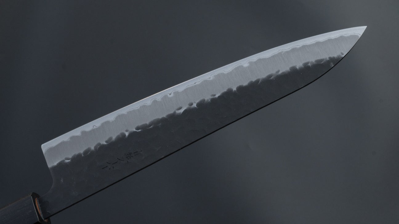 Hitohira Futana SB Kuro Tsuchime Gyuto 210mm Cherry Wood Handle