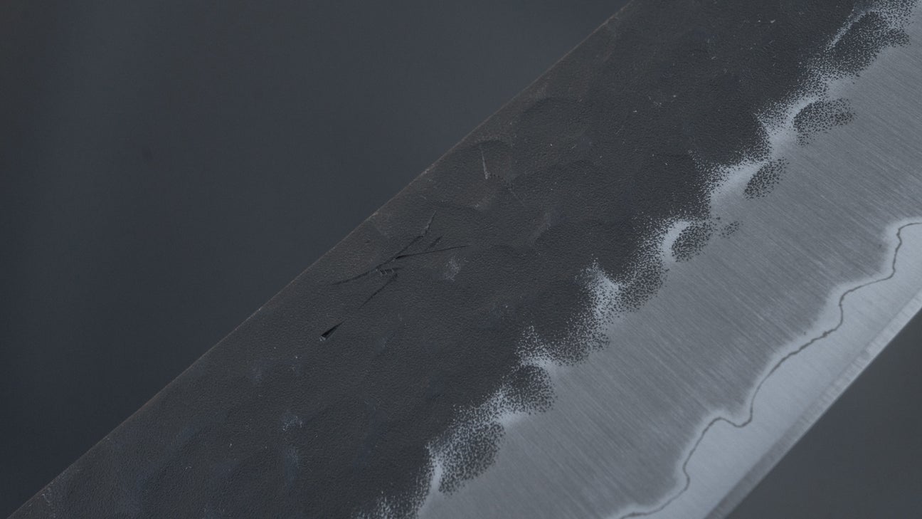 Hitohira Futana SB Kuro Tsuchime Gyuto 210mm Cherry Wood Handle