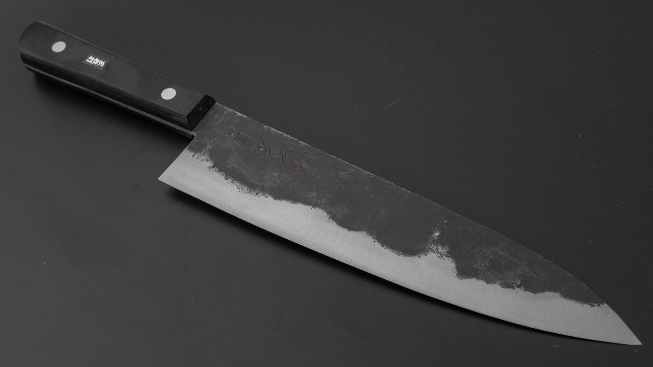 Morihei Hisamoto Kurouchi White #1 Gyuto 240mm Pakka Handle (No Bolster)
