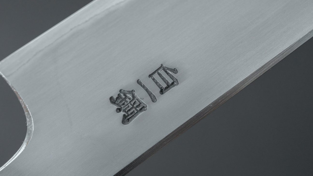 Hitohira Togashi White #1 Stainless Clad Kasumi Petty 165mm Ebony Handle