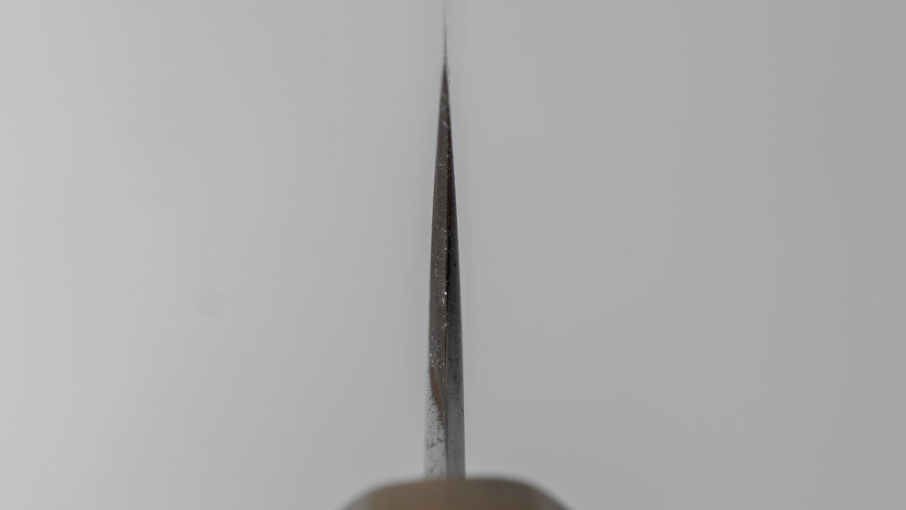 Hitohira Togashi White #1 Stainless Clad Kasumi Petty 165mm Ebony Handle